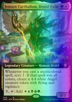 MTG Jenson Carthalion, Druid Exile (78/265) Dominaria United Commander NM FOIL - Image 1