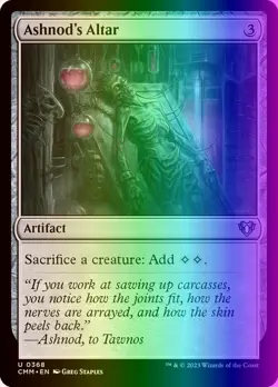 MTG Magic the Gathering Ashnod's Altar (368/1173) Commander Masters NM FOIL - Image 1