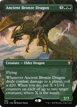 Ancient Bronze Dragon (369/1080) Commander Legends Battle for Baldur's Gate LP - Image 1
