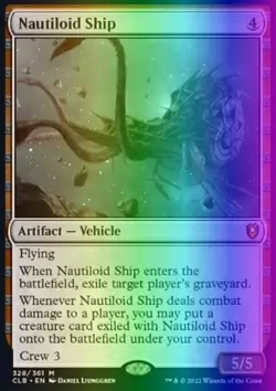 MTG Nautiloid Ship (328/1080) Commander Legends Battle for Baldur's Gate NM FOIL - Image 1