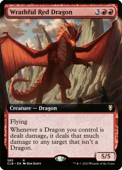Wrathful Red Dragon (585/1080) Commander Legends Battle for Baldur's Gate NM - Image 1