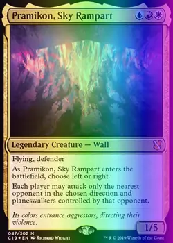 MTG Magic the Gathering Pramikon, Sky Rampart (47/363) Commander 2019 NM FOIL - Image 1