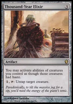 MTG Magic the Gathering Thousand-Year Elixir (266/357) Commander 2013 NM - Image 1