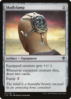 MTG Magic the Gathering Skullclamp (271/392) Commander 2016 NM - Image 1