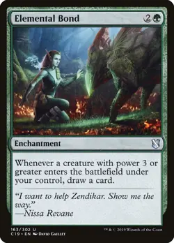 MTG Magic the Gathering Elemental Bond (163/363) Commander 2019 NM - Image 1