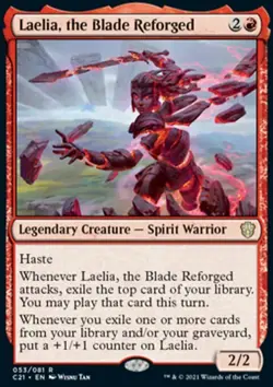 MTG Magic the Gathering Laelia, the Blade Reforged (53/465) Commander 2021 NM - Image 1