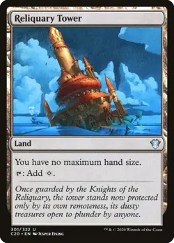 MTG Magic the Gathering Reliquary Tower (301/355) Commander 2020 LP - Image 1