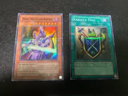 Yugioh - Dark Magician Knight ROD-EN001 & Knight’s Title EN002 Parallel LP SET - Image 1