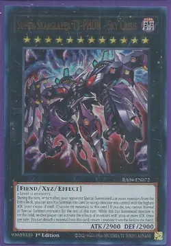 Yugioh Super Starslayer TY-PHON - Sky Crisis Ultra Rare RA04 - Image 1