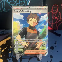 Brock's Scouting Holo Card 179/159SV09: Journey Together Ultra Rare Full Art SIR - Image 1