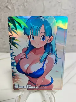 Bulma DBZ Trading Card Waifu Goddess Story Anime Girl holo Karte Manga Full - Image 1