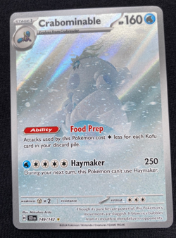 Pokemon TCG Stellar Crown Crabominable Card #149/142 (NM) - Image 1