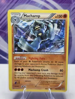 Pokemon TCG Machamp XY Furious Fists 46/111 Regular Rare Card - Image 1
