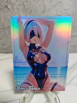 Nier Automata Trading Card Waifu Goddess Story Anime Girl holo Karte Manga Full - Image 1