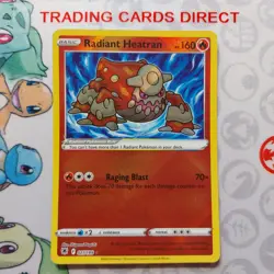 Radiant Heatran 027/189 SWSH Astral Radiance Holo Rare Pokemon Card - Image 1