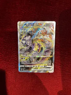 NEAR MINT! Mewtwo VStar GG44/GG70 Crown Zenith Galarian Gallery Pokemon Card! - Image 1