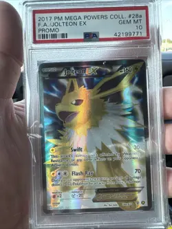 Pokemon Card PSA 10 Gem Mint Jolteon EX Generations Promo 2017 Holo 28a/83 - Image 1