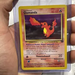 Pokemon Glumanda (Charmander) GERMAN 50/82 Team Rocket Pokemon Card Common NM/MT - Image 1