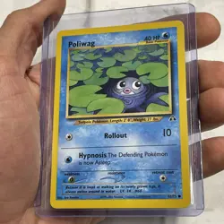 Pokemon Poliwag 62/75 Pokemon Neo Discovery Unlimited Vintage NM Pokemon Card - Image 2