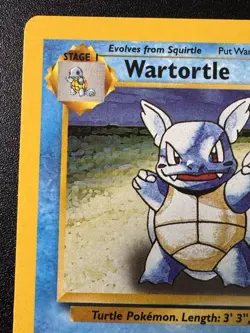 Gold W Wartortle 63/130 Magazine Promo Base Set 2 Pokemon Card Rare MP - Image 3