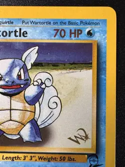Gold W Wartortle 63/130 Magazine Promo Base Set 2 Pokemon Card Rare MP - Image 4