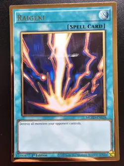 Raigeki Premium Gold Rare MGED-EN038 1st Edition - Image 1