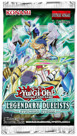 Yu-Gi-Oh! TCG Synchro Storm Booster Deutsch 1. Auflage Neu OVP 5 Karten - Image 1