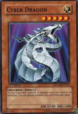 Cyber Dragon - SDMM-EN013 - Common - Unlimited Edition x1 - Moderately Played - Image 1