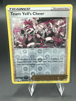 Team Yell's Cheer 149/172 Reverse Holo Brilliant Stars Trainer Pokemon Card - Image 1