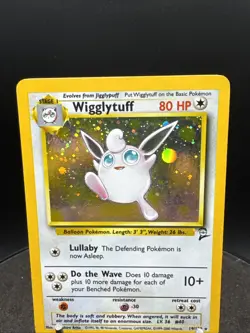 Pokemon TCG Wigglytuff 19/130 Base Set 2 Holo Rare Vintage WOTC - Image 2