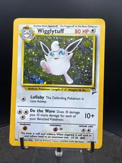 Pokemon TCG Wigglytuff 19/130 Base Set 2 Holo Rare Vintage WOTC - Image 4