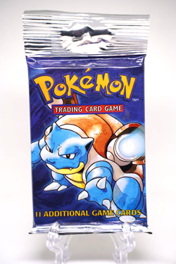 21.46g Pokemon Base Set Booster Pack Unlimited Blastoise WOTC TCG Vintage Sealed - Image 2