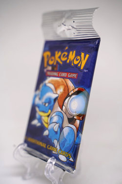 21.46g Pokemon Base Set Booster Pack Unlimited Blastoise WOTC TCG Vintage Sealed - Image 4