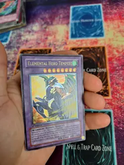 Yugioh Elemental Hero Tempest EEN-EN034 Ultimate Rare 1st Edition Lightly Played - Image 3