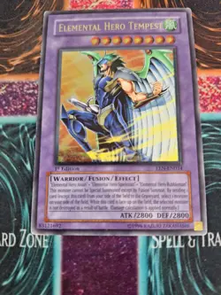 Yugioh Elemental Hero Tempest EEN-EN034 Ultimate Rare 1st Edition Lightly Played - Image 5