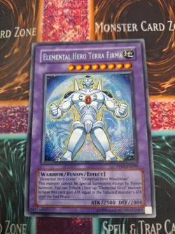 Yugioh Elemental Hero Terra Firma PP02-EN009 Secret Rare Unlimited Near Mint - Image 1