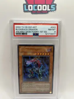 Yugioh 1st edition Blowback Dragon AST-022 Ancient Sanctuary - PSA 8 NM - Image 1