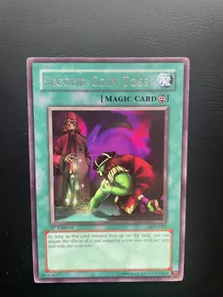 Yugioh Second Coin Toss LOD-083 1st Edition Rare LP/MP - Image 1