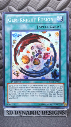 | Yugioh Gem-Knight Fusion HA05-EN026 Super Rare Hidden Arsenal 5 LP 🔥 | - Image 1