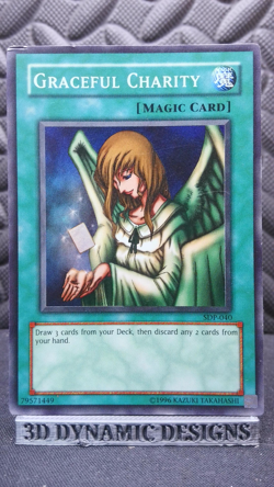 | Yugioh Graceful Charity SDP-040 Super Rare Starter Deck Pegasus PL 🔥 | - Image 1