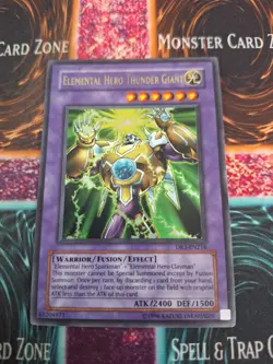Yugioh Elemental HERO Thunder Giant DR3-EN216 Ultra Rare Unlimited NM/LP - Image 1