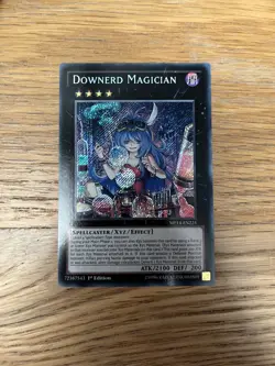 Yugioh Downerd Magician 1st edition secret rare MP14-EN225 - Image 1