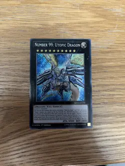 Number 99: Utopic Dragon Secret Rare 1st Edition NM Yugioh Card MP15-EN190 - Image 1