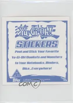 Exodia the Forbidden One Topps YuGiOh Sticker Collection #14 2002 - Image 2
