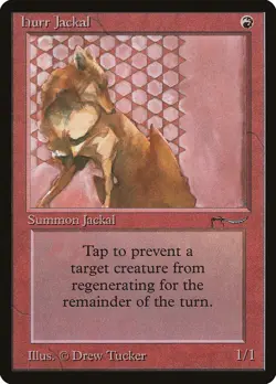 MTG Hurr Jackal LP Arabian Nights ARN Magic card old school - Image 1