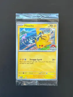 Pikachu SVP 190 SV Black Star Promo World Championship Sealed Pokemon Card AA8 - Image 1