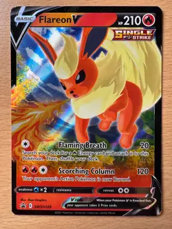 Flareon V SWSH149 - Sword & Shield Black Star Promo - Pokemon TCG Card - NM - Image 1