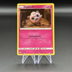 Pokemon Jigglypuff TCG Common Holo Card 14/18 Detective Pikachu Nm - Image 1