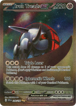 Iron Treads ex 248/198 Sv01: Scarlet & Violet Base Set Holo SIR Pokemon Card - Image 1