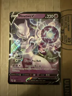 Mewtwo V 30/78 Pokemon Go Ultra Rare Holo Pokemon TCG Card NM - Image 1